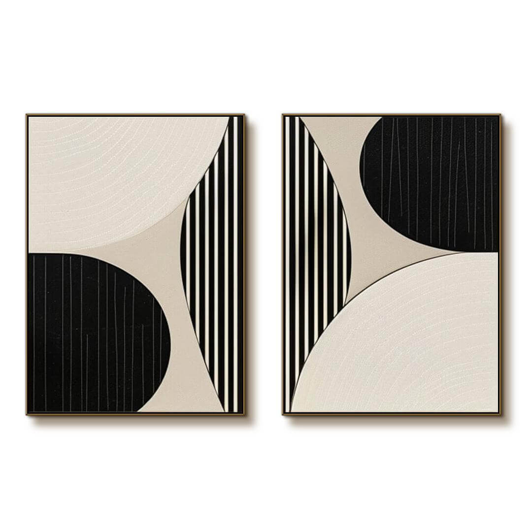 Entangle - Modern Minimalist Wall Art Set of 2