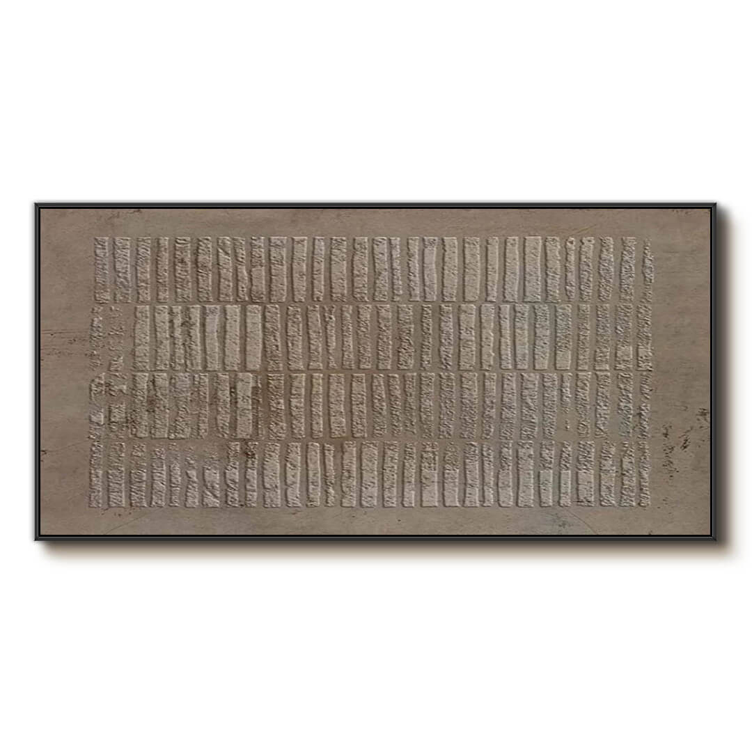 Imprint Sequence - Modern Wabi-Sabi Abstract Textured Painting