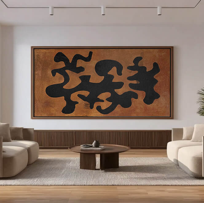Sigils of the Earth - Large Wabi Sabi Style Abstract Wall Art