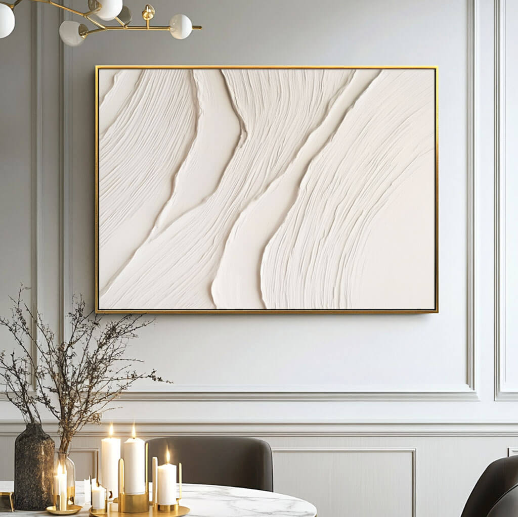 Fade Out - Textured Minimalist Wall Art Painting