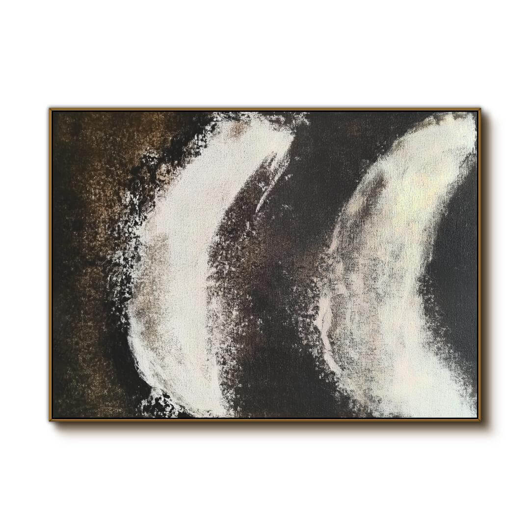Left Parenthesis - Large Abstract Art Painting on Canvas
