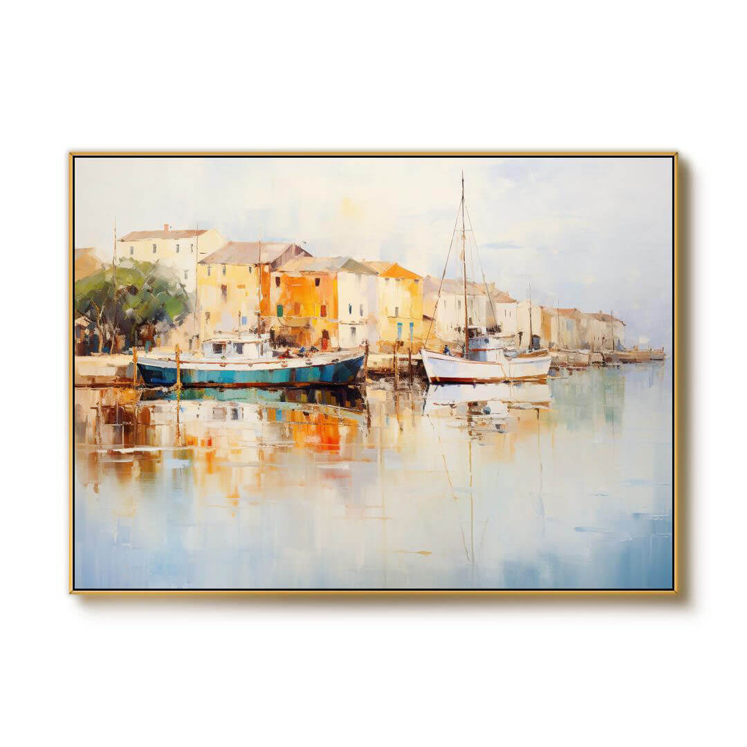 Vessels at Rest - Landscape Wall Art Painting