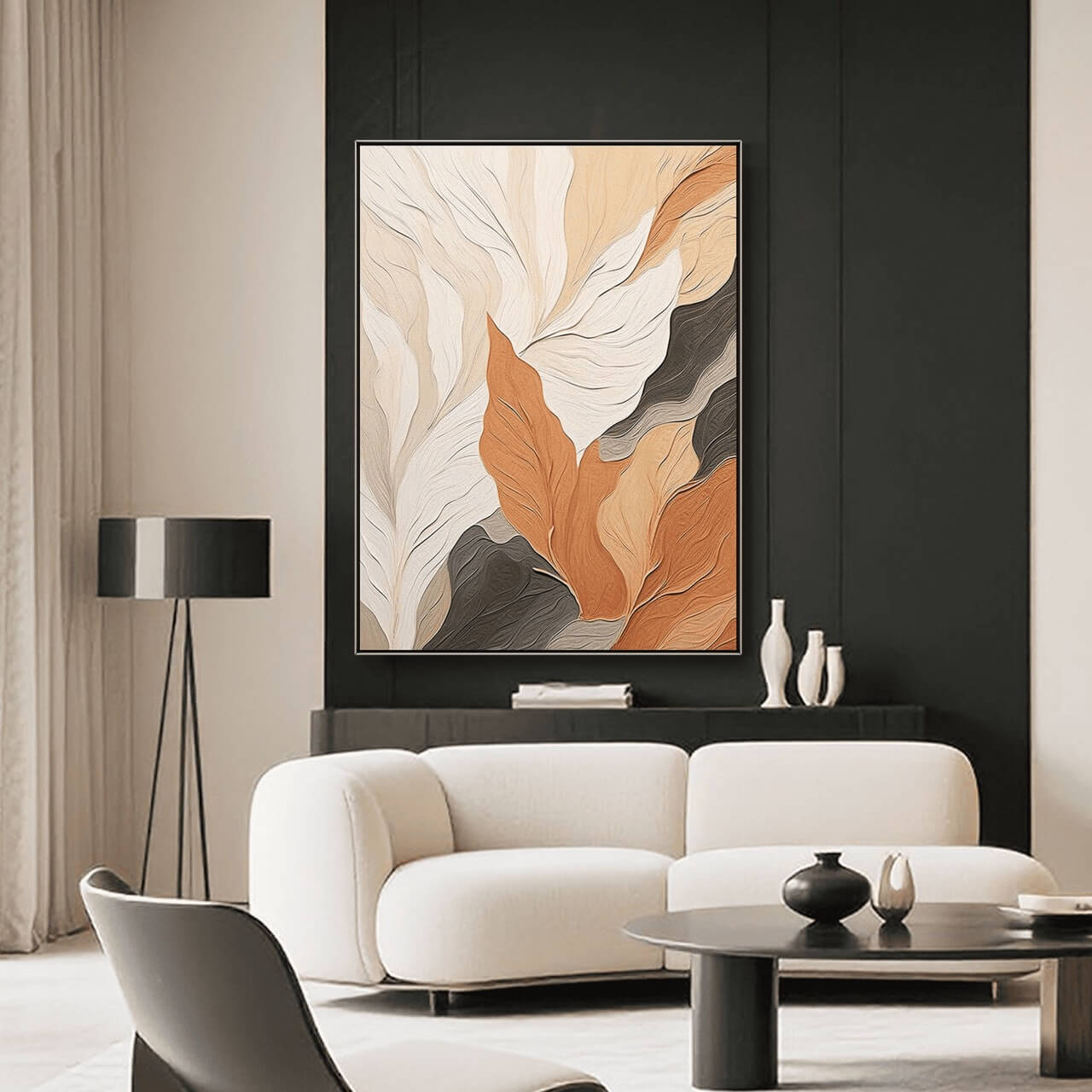 Autumn Leaves - Botanical Textured Wall Art Painting
