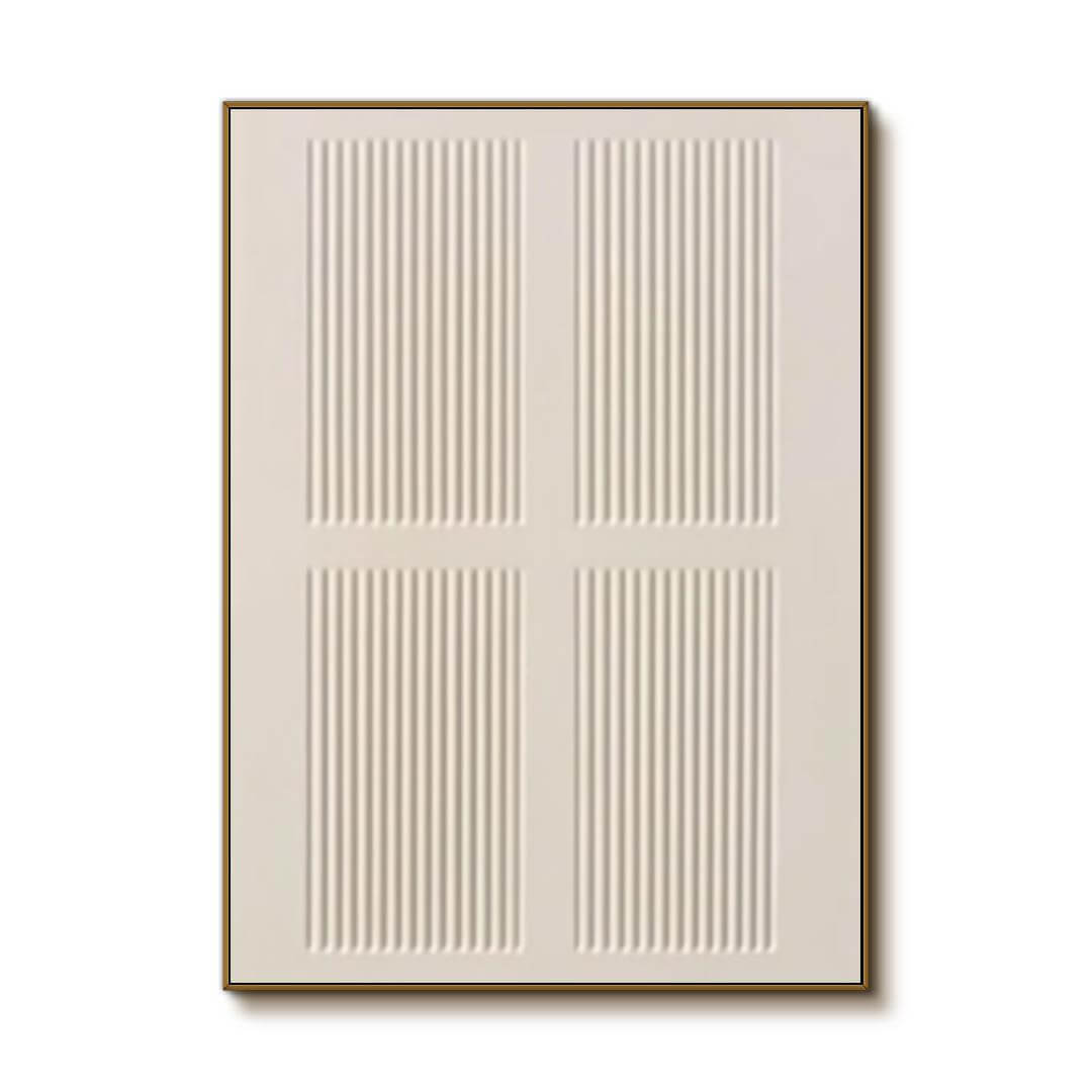 Arrangement I - Minimalist Textured Canvas Art Painting