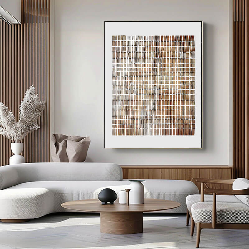 Whispered Lines I - Large Original Wabi Sabi Wall Art Painting