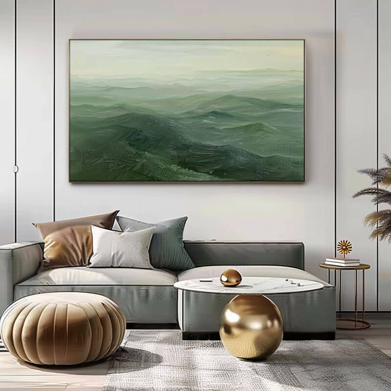 Mountain View I - Large Abstract Landscape Wall Art