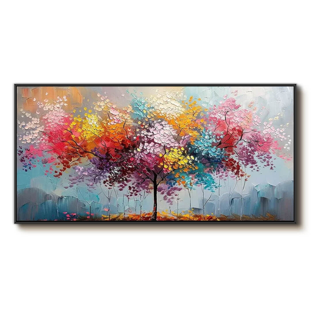 The Painted Grove - Colorful Tree Abstract Wall Art