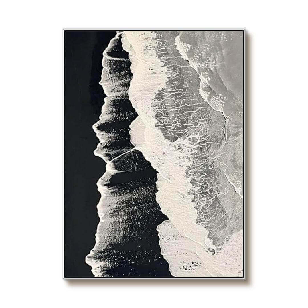 The Frothy Frontier I - Original Abstract Textured Wall Art Painting
