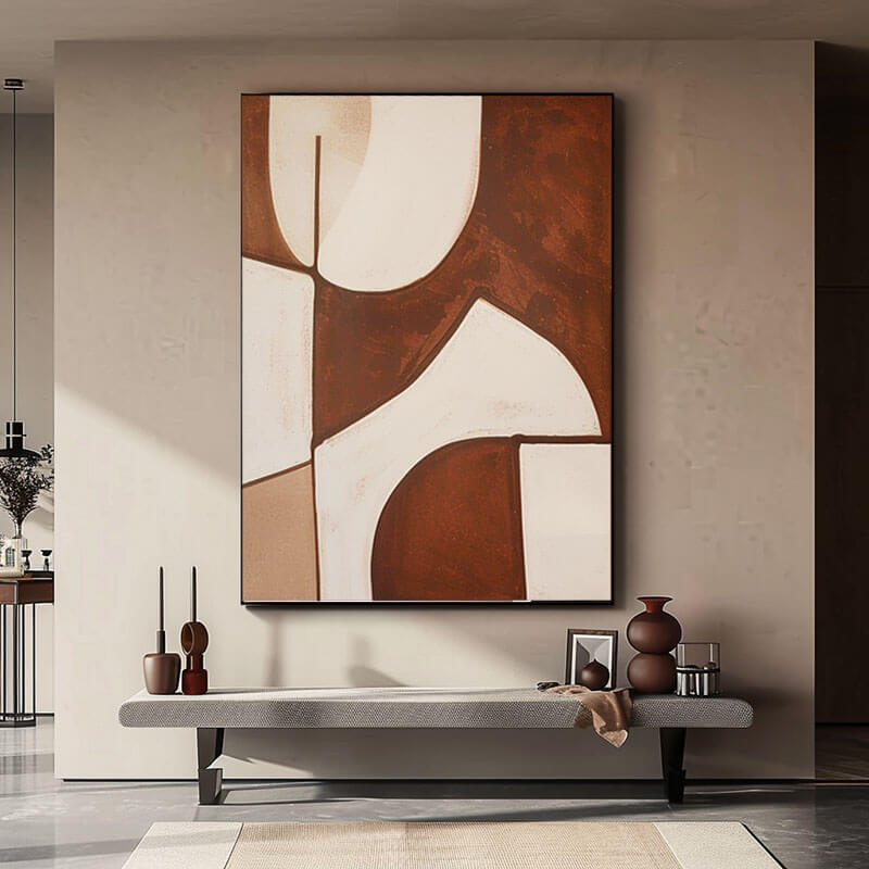 Connected I - Minimalist Abstract Art Painting