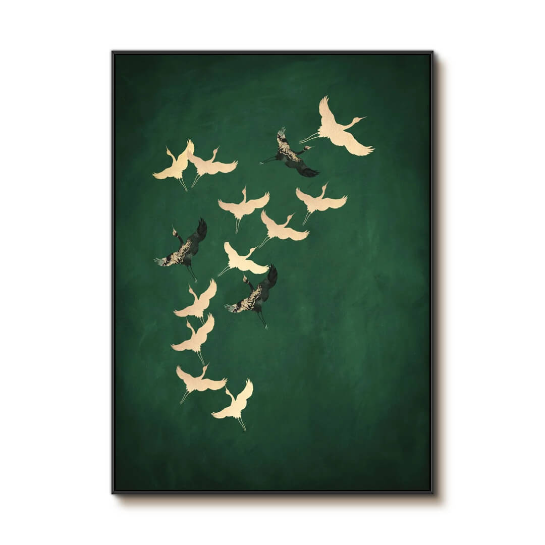 Birds in Flight - Large Modern Wall Art Painting