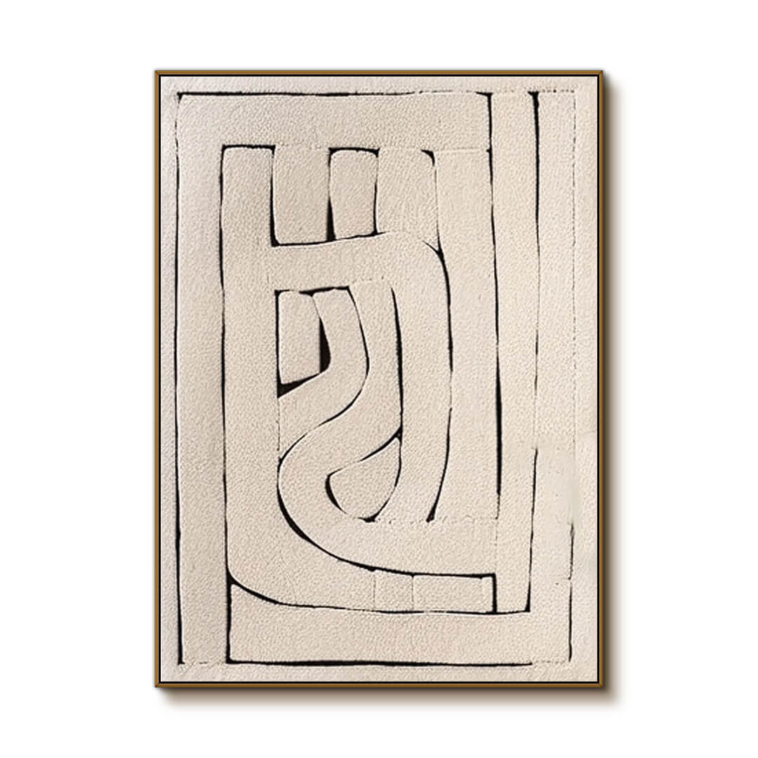 The Path Within - Abstract Wabi-Sabi Painting