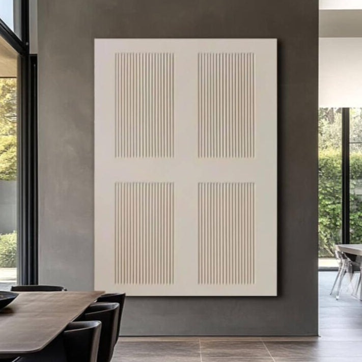 Arrangement - Minimalist Textured Canvas Art Painting