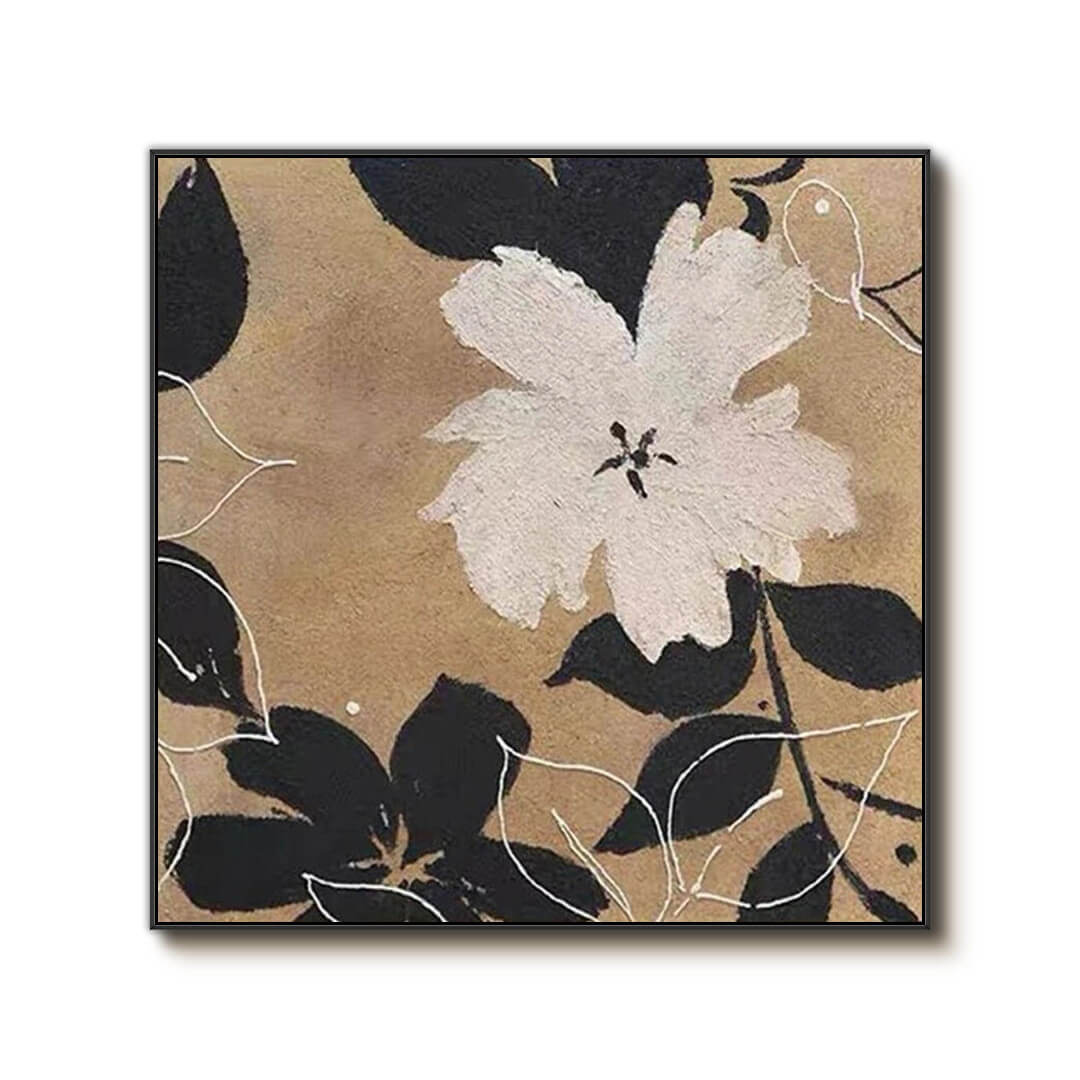 Autumn Whispers - Modern Botanical Canvas Art Painting