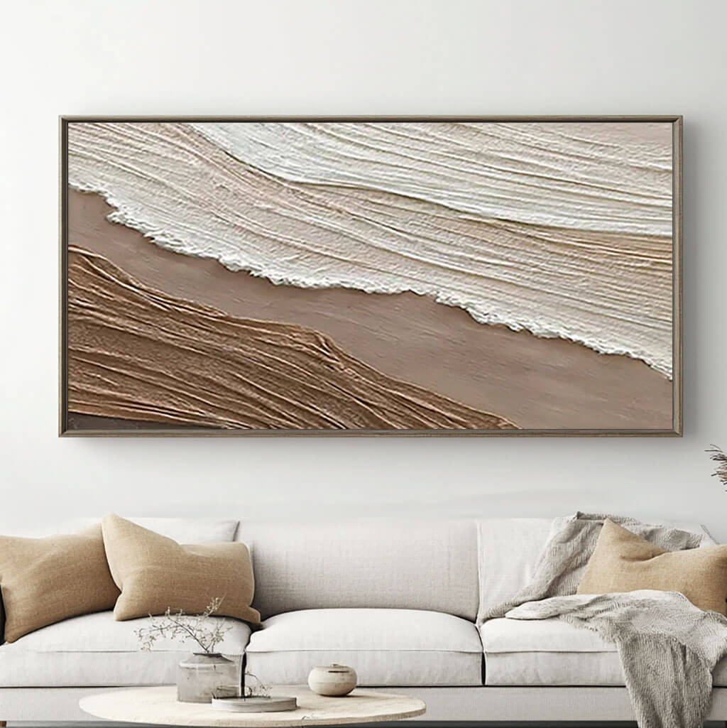 Raw Silk I - Large Minimalist Art Painting