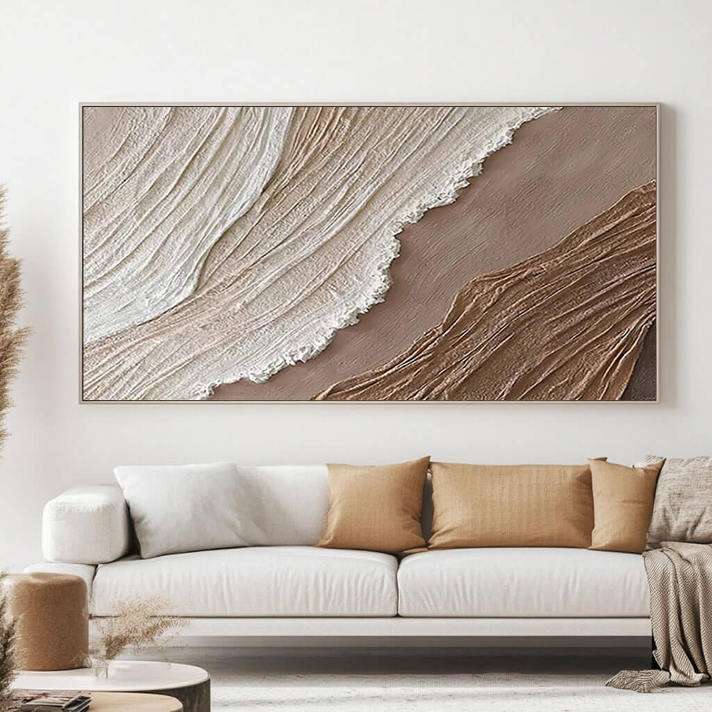 Raw Silk - Large Minimalist Art Painting