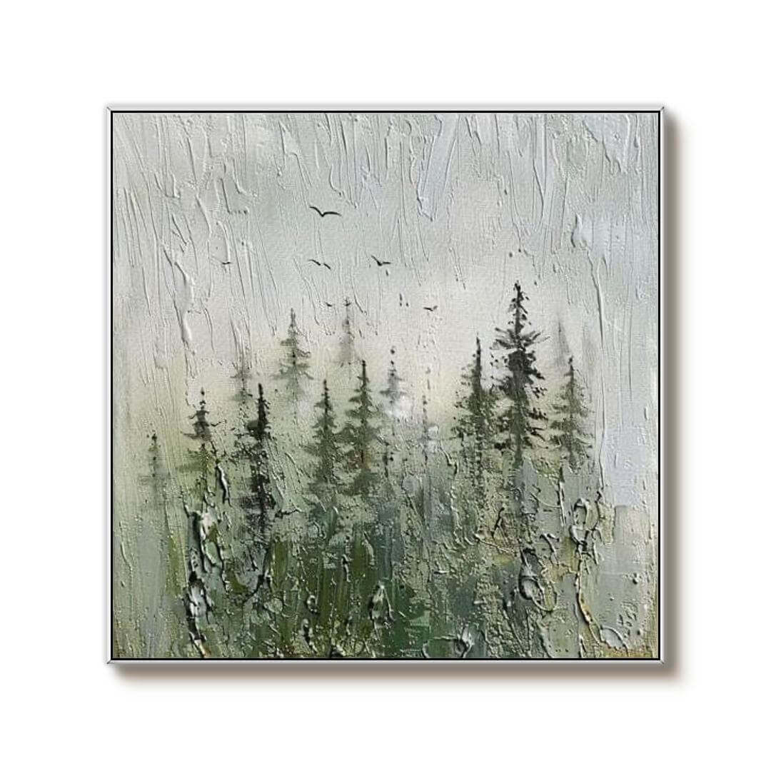 Quiet Nature - Large Abstract Landscape Canvas Art