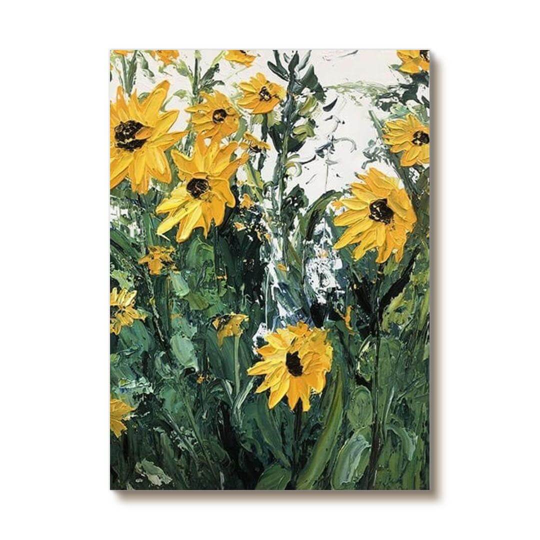 Sunflower - Large Abstract Wall Art