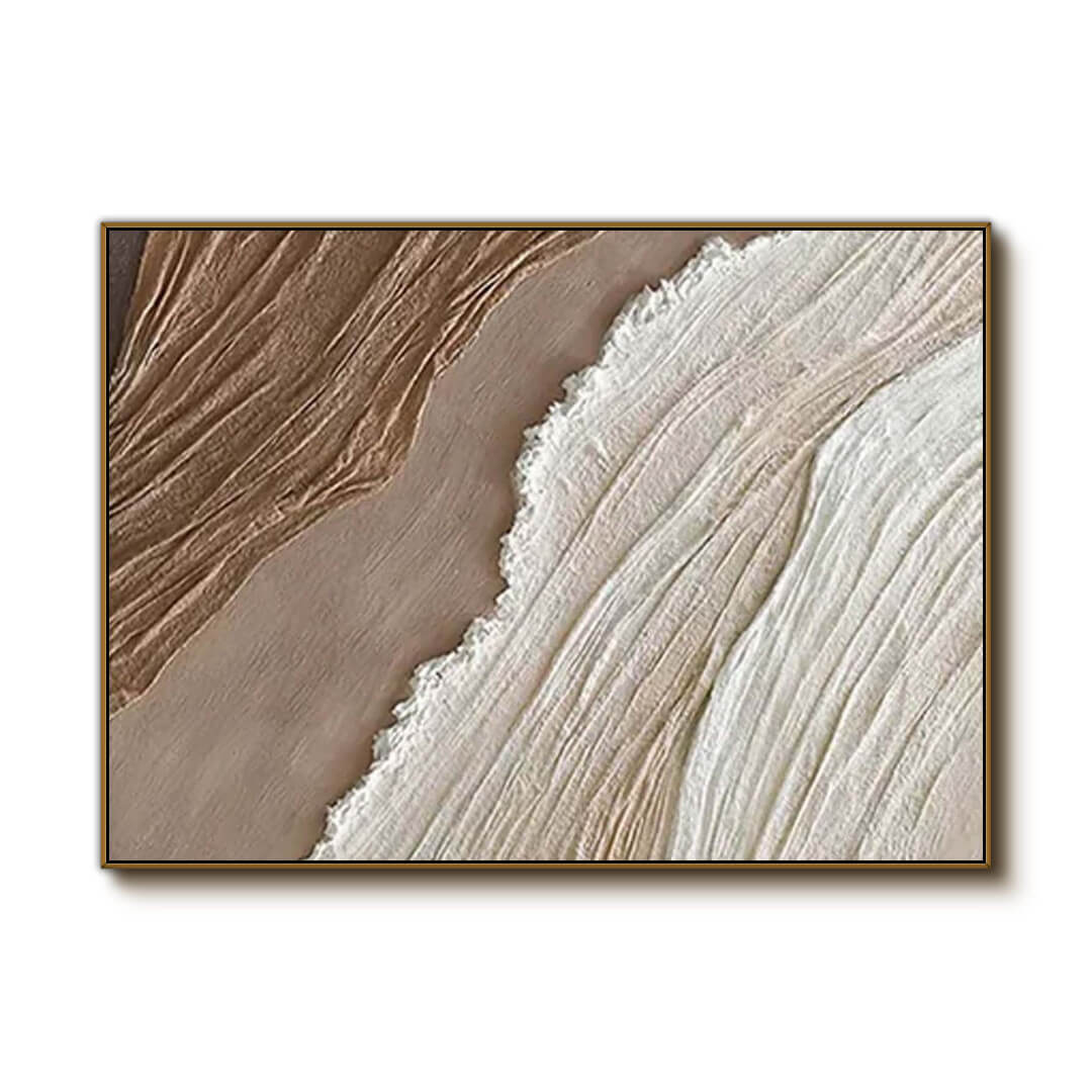 Terra Sway I - Brown Textured Abstract Canvas Art Painting