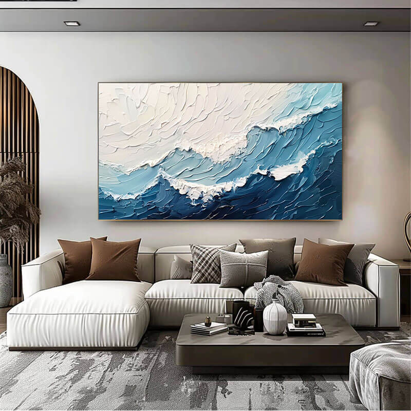 Ocean Breath - Huge Texture Abstract Seascape Art