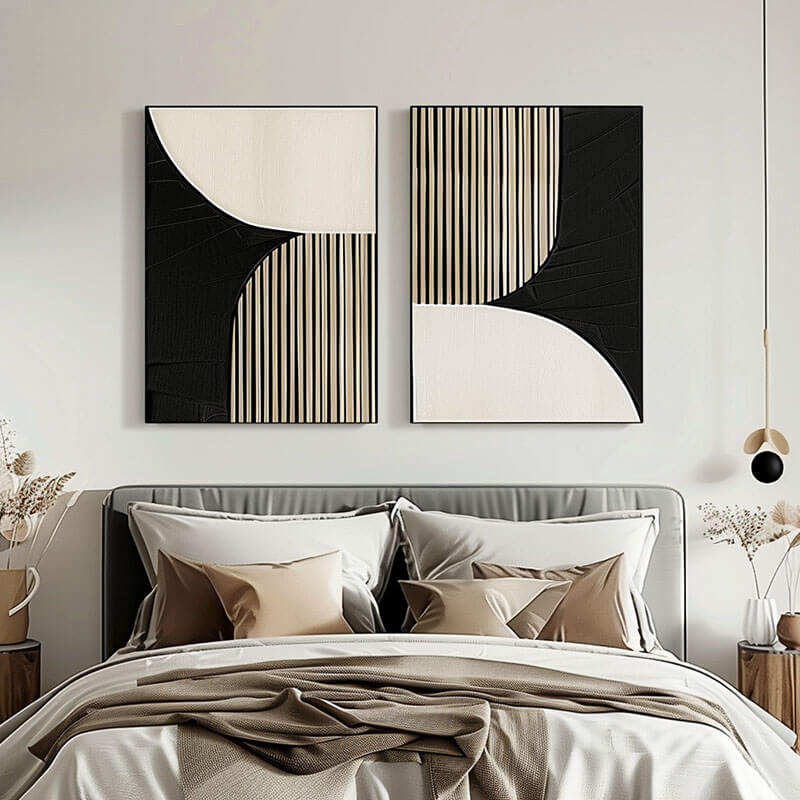Drawing Restraints - Minimalist Abstract Wall Art Set of 2