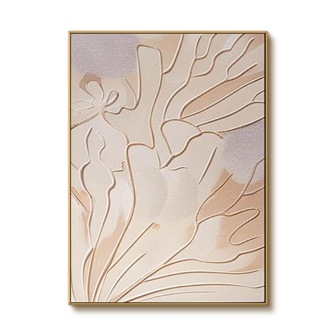 Ethereal Flowers - Large Minimalist Abstract Wall Art Painting