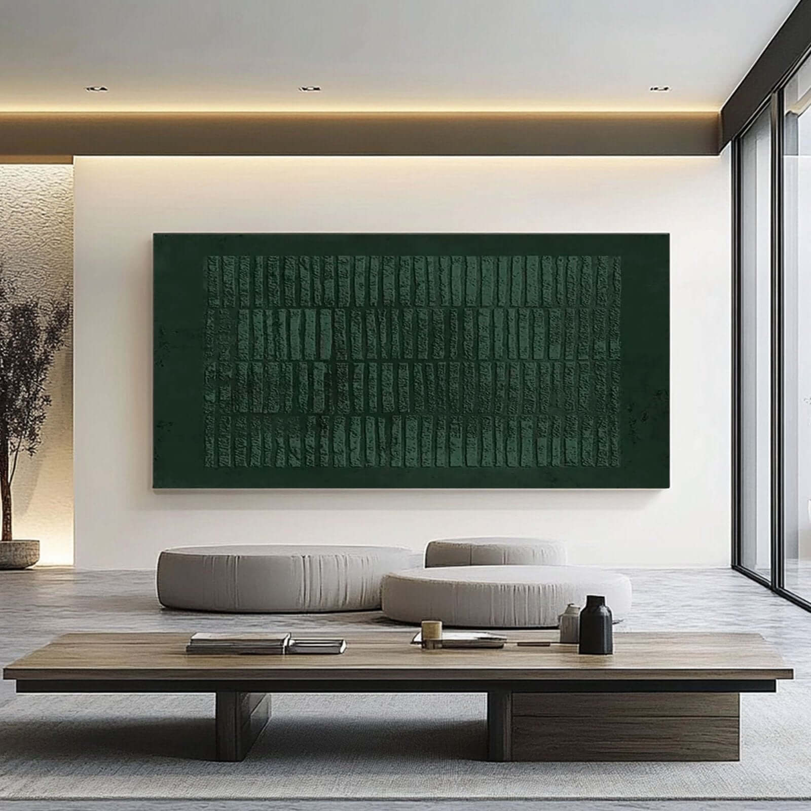 Deep Moss - Contemporary Abstract Painting in Green