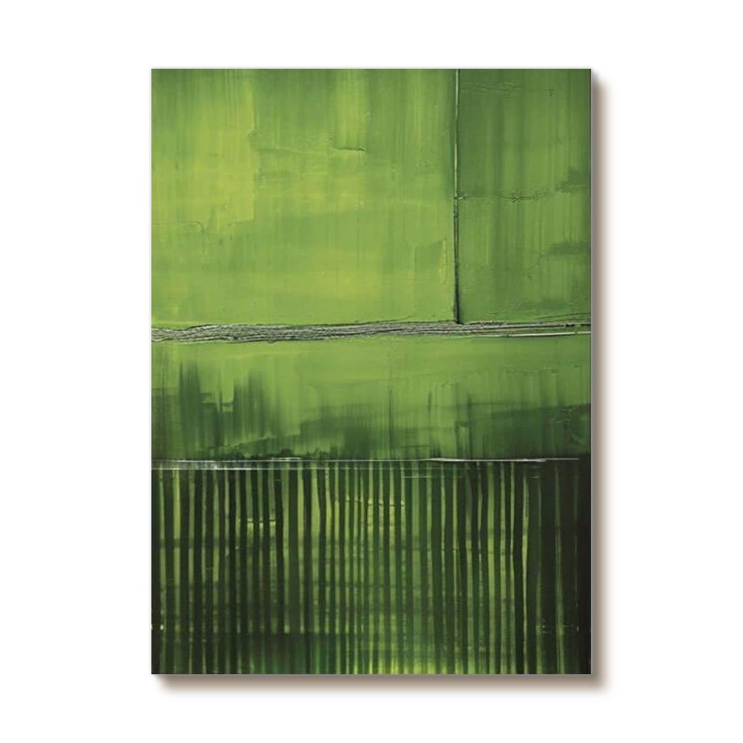 Green Invasion I - Large Minimalist Wall Art
