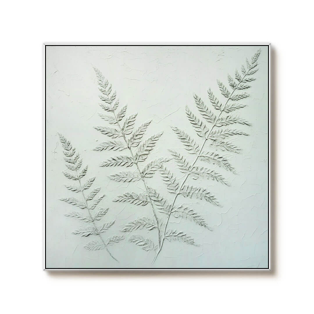 Fronds Impression - Textured Botanicals Canvas Art Painting