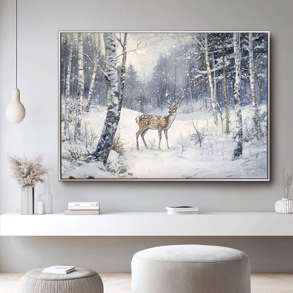 Winter Wonder - Oversized Textured Canvas Art