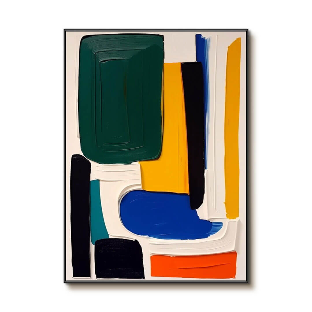 Leave Dem Alone - Colorful Abstract Wall Art Painting