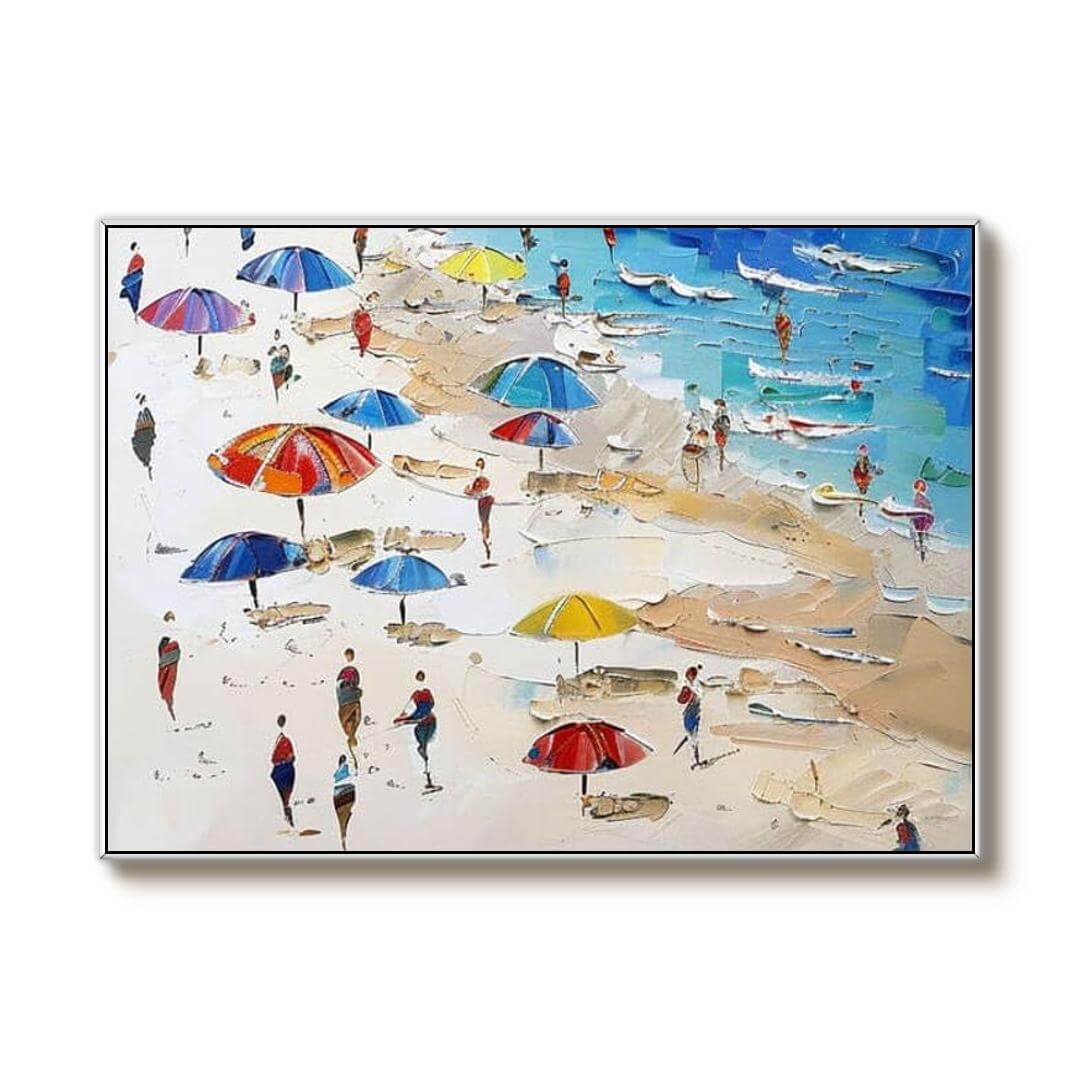 Beach Days - Large Seascape Canvas Art Painting