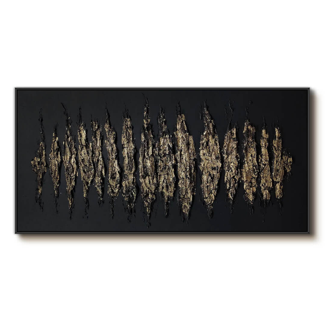 Golden Fissure - Modern Abstract Wall Art Painting