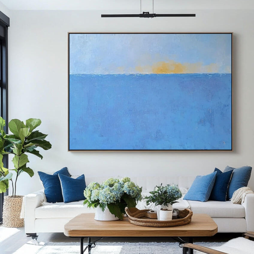Sunrise at Sea - Large Abstract Landscapes Wall Art