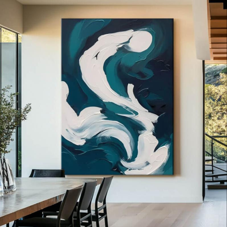 Ethereal Convergence - Abstract Canvas Wall Art