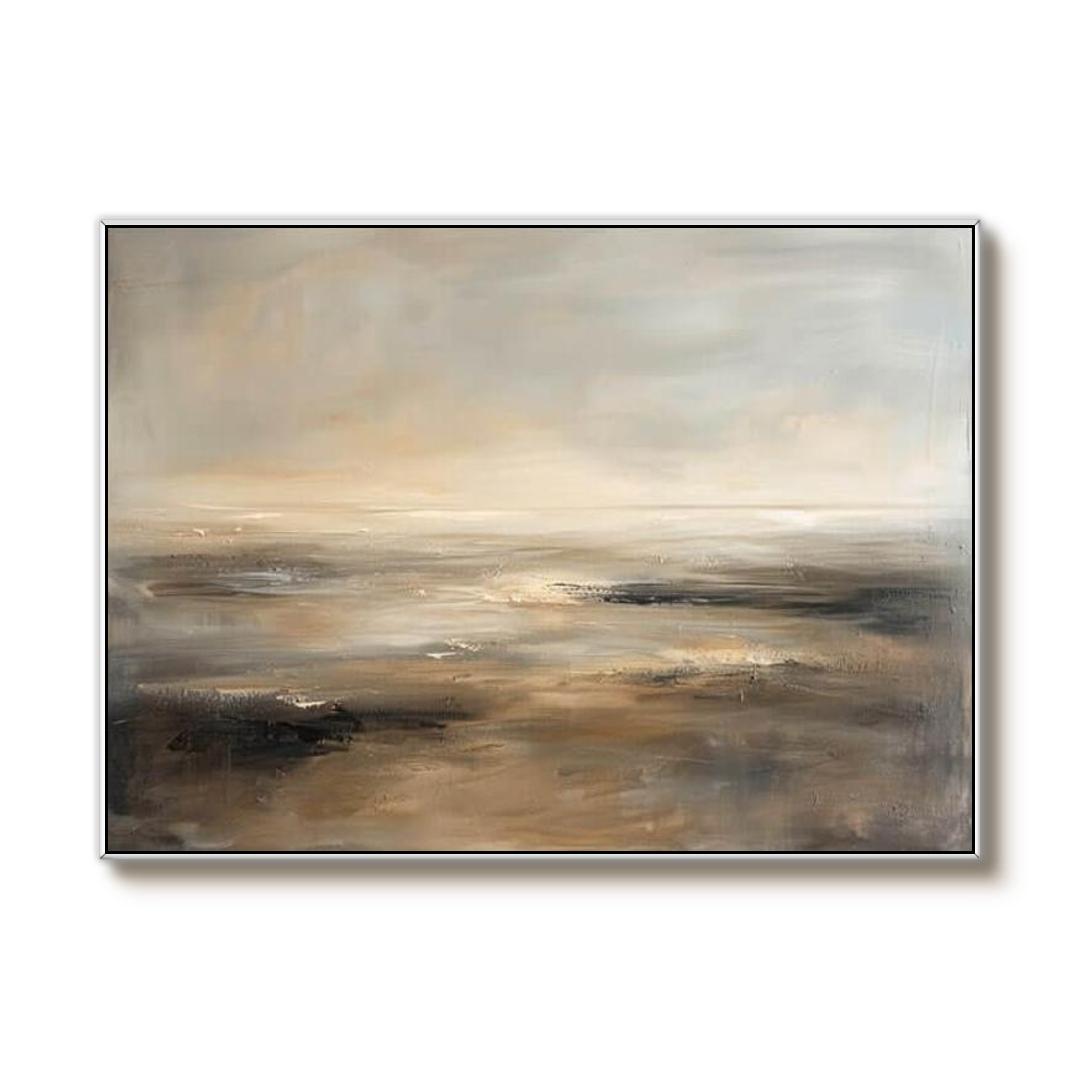 Misty Horizon I - Huge Original Abstract Canvas Art