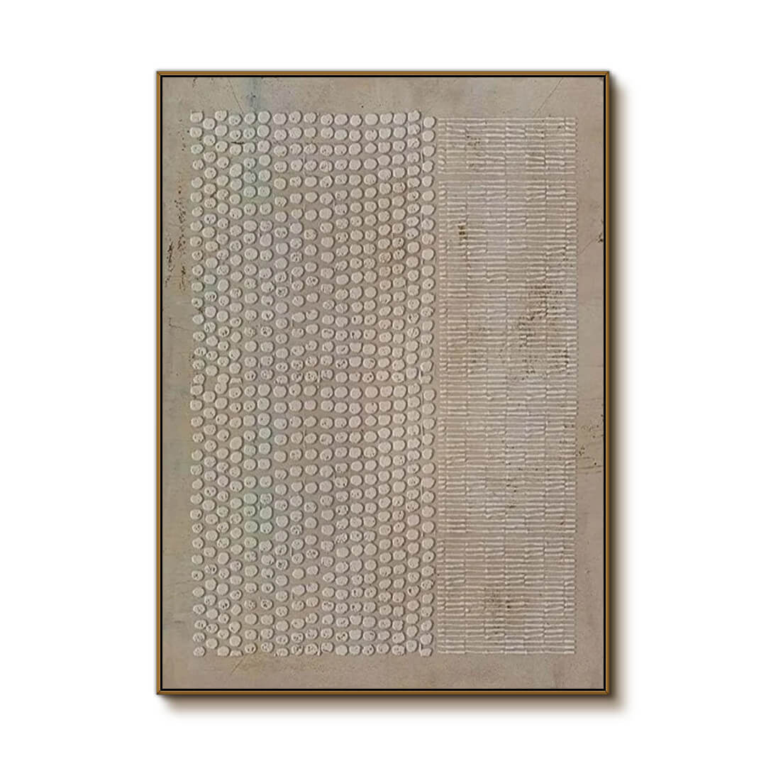 Invariable I - Beige Abstract Wall Art Painting