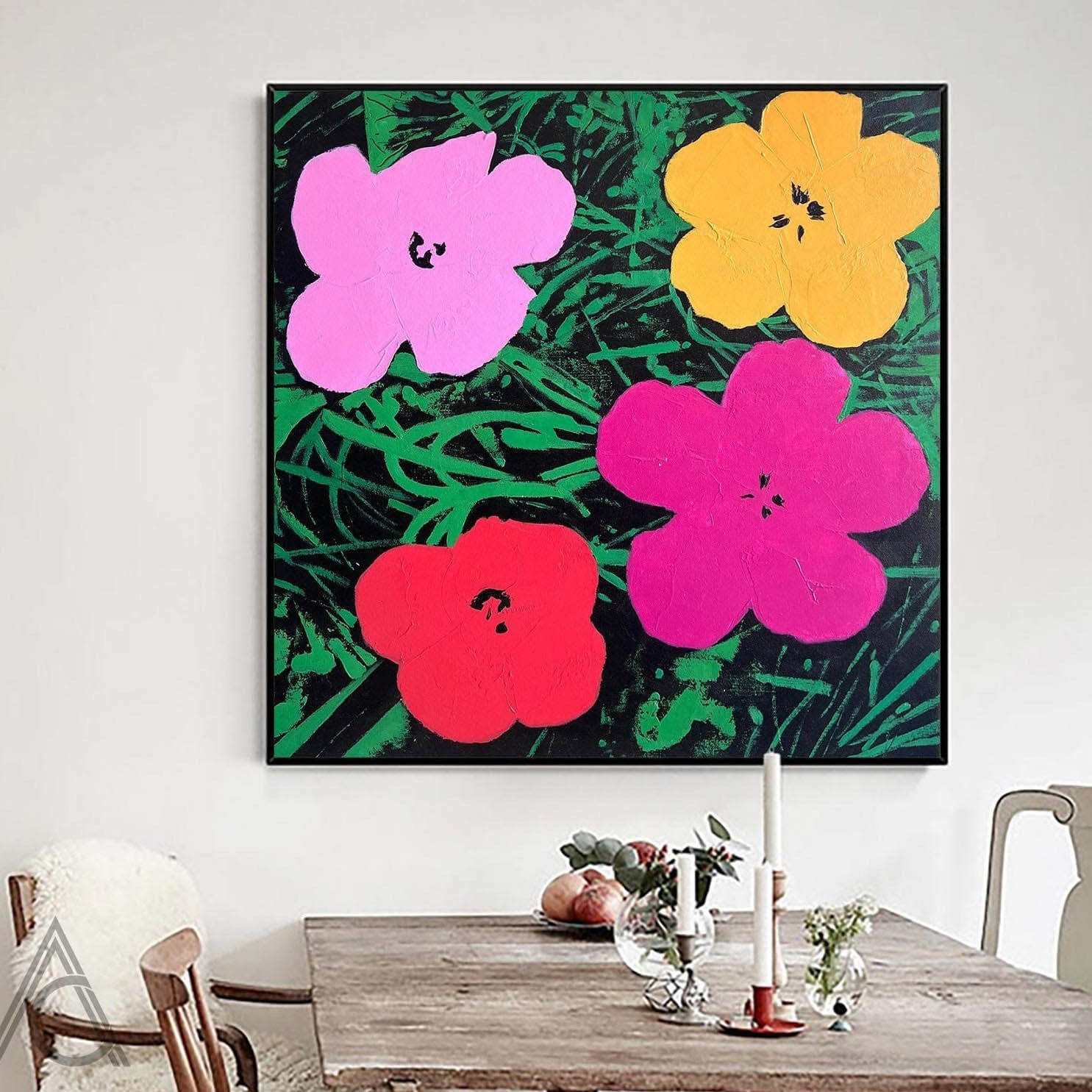 Bloom Pulse - Colorful Abstract Floral Wall Art