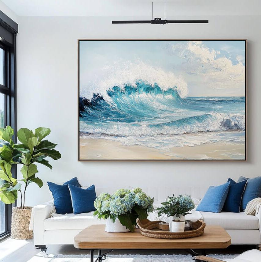 Seafoam Wave I - Seascape Wall Art Painting