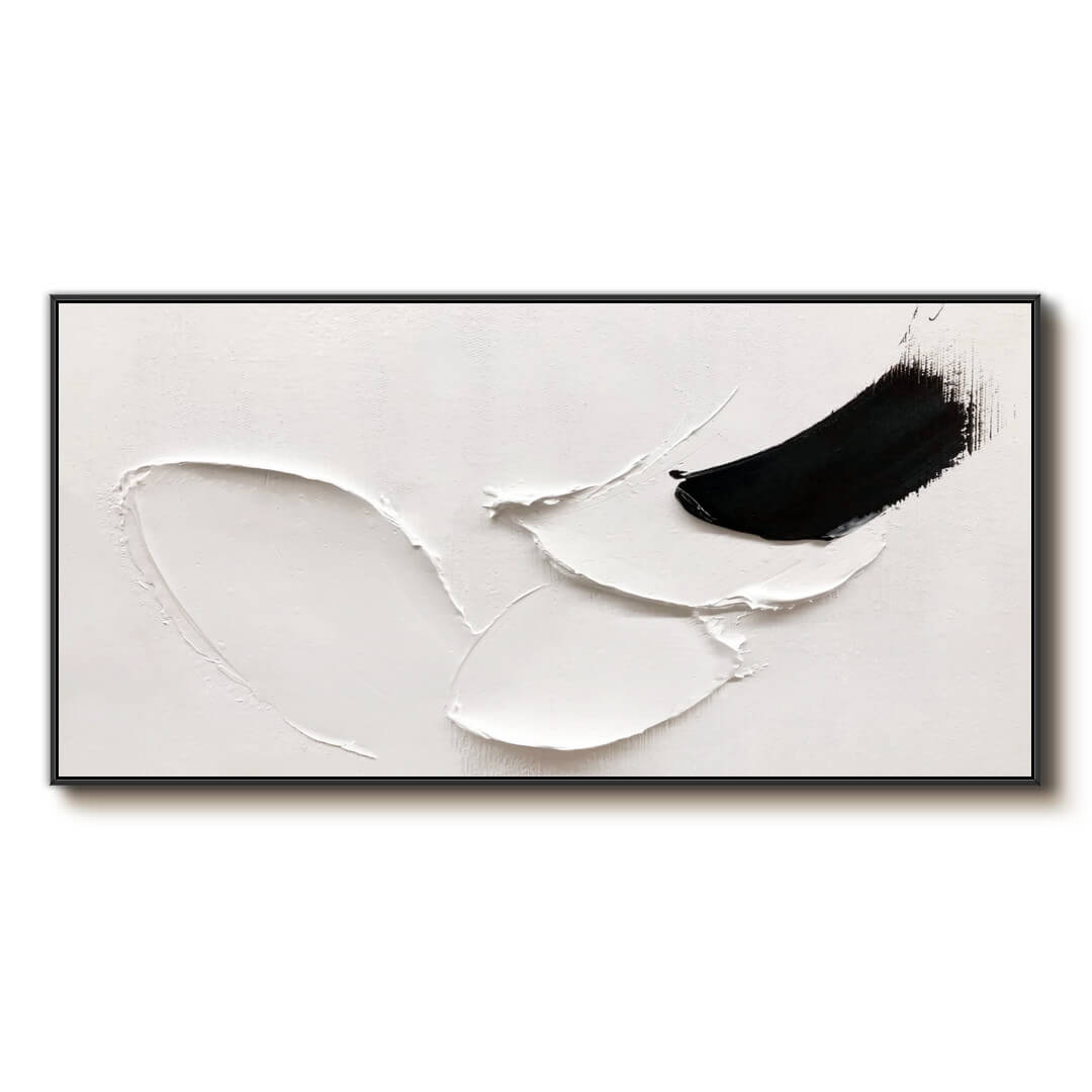 Following - Textured Abstract Minimalist Panoramic Wall Art