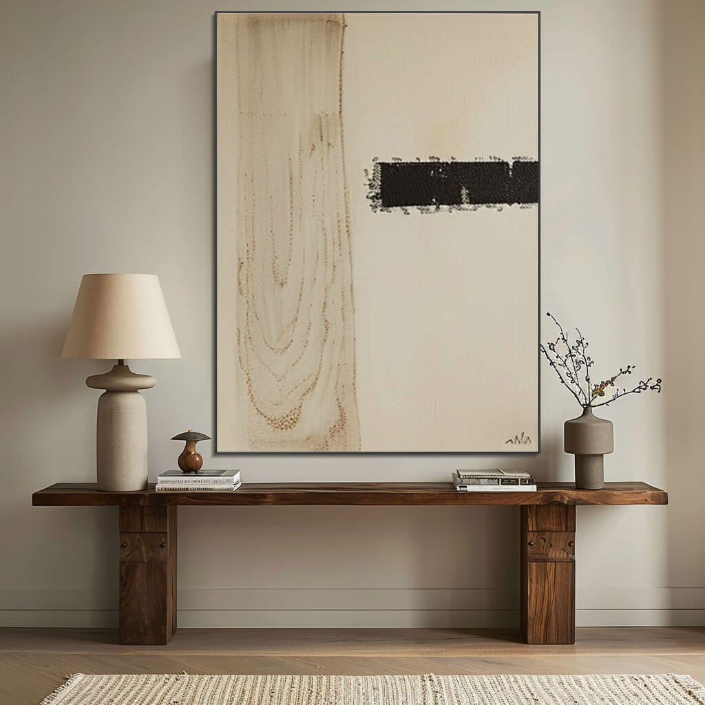 Wood Grain - Large Wabi Sabi Art Painting