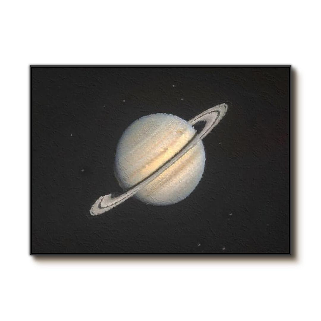 Saturn - Original Textured Wall Art Painting