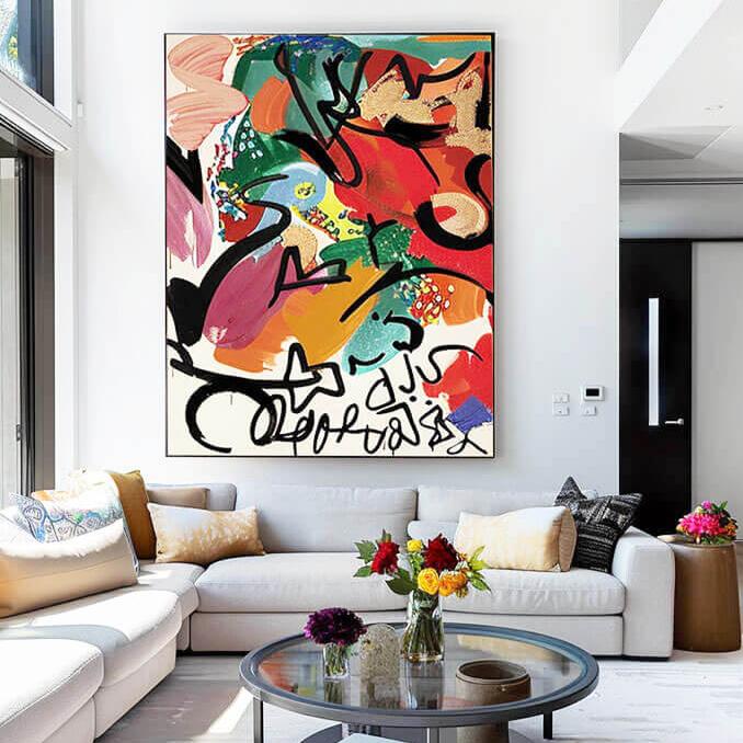Bold Expressions - Colorful Canvas Art Painting