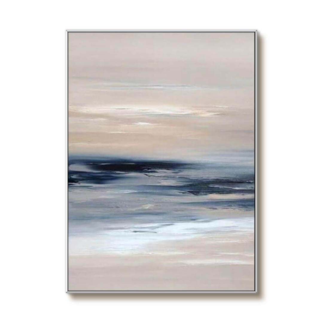 Hazy Blue Skyline - Landscape Abstract Wall Art