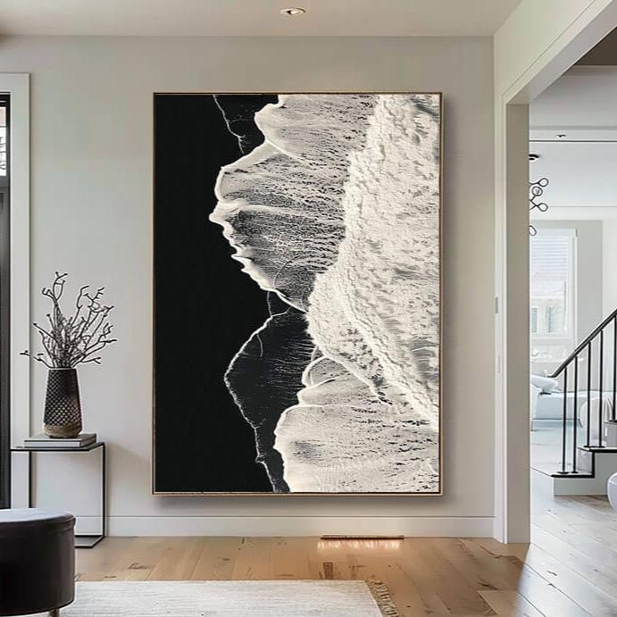 The Frothy Frontier - Original Abstract Textured Wall Art Painting