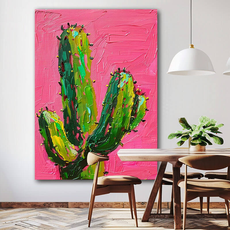 Cactus - Original Textured Abstract Wall Art