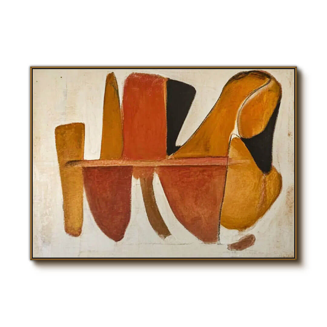 Terracotta Flow - Modern Abstract Wall Art