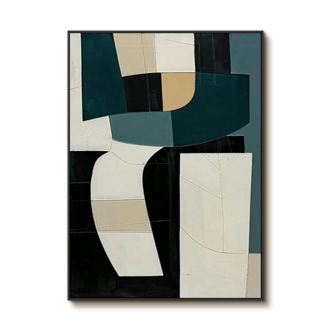 Tectonic Interplay - Modern Minimalist Abstract Wall Art