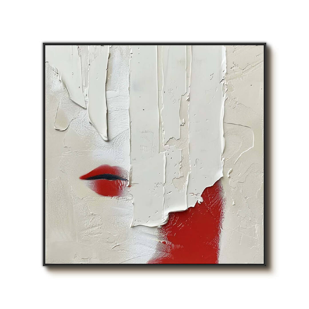 Concealed Kiss - Modern Abstract Canvas Art