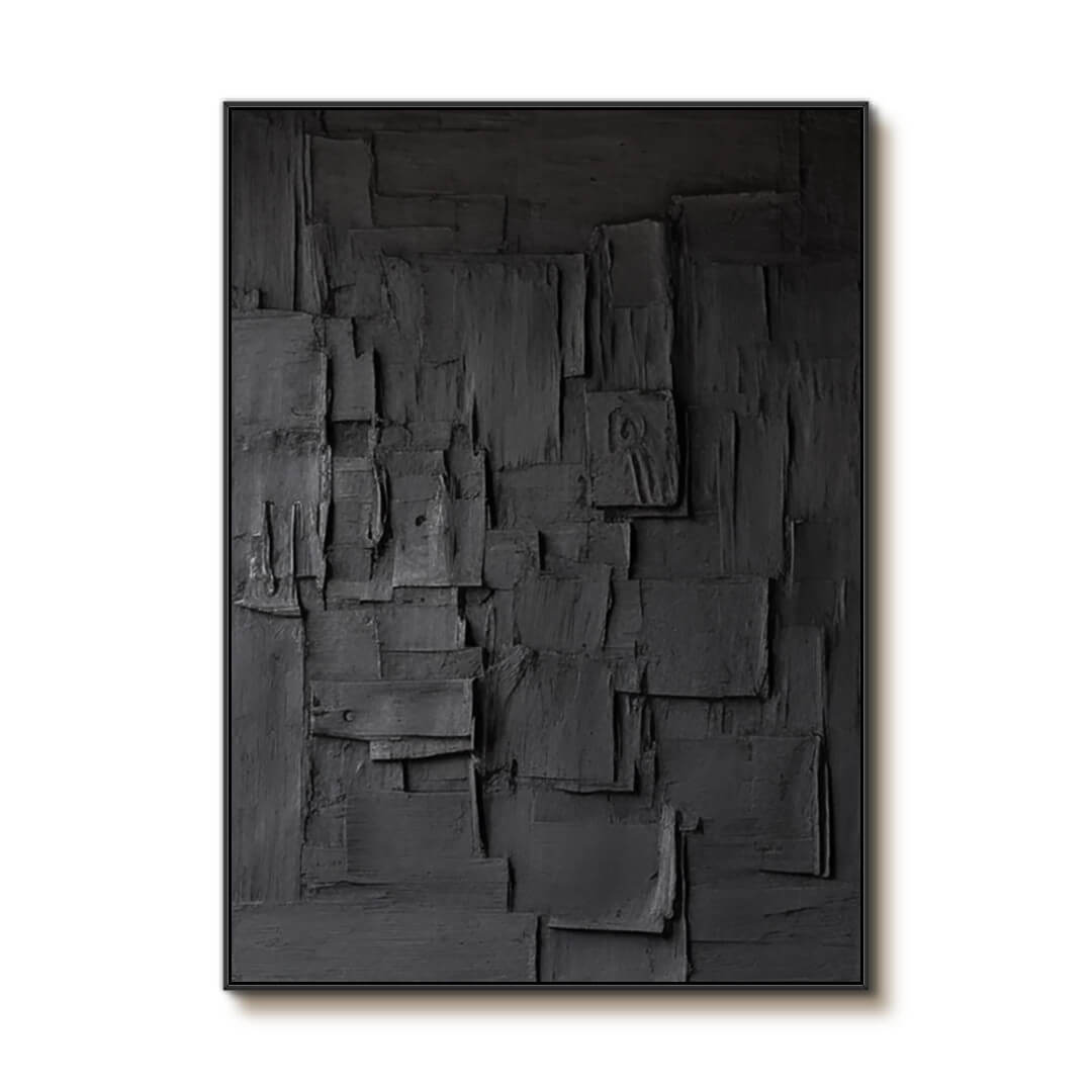 Darkness - Abstract Art Painting in Black
