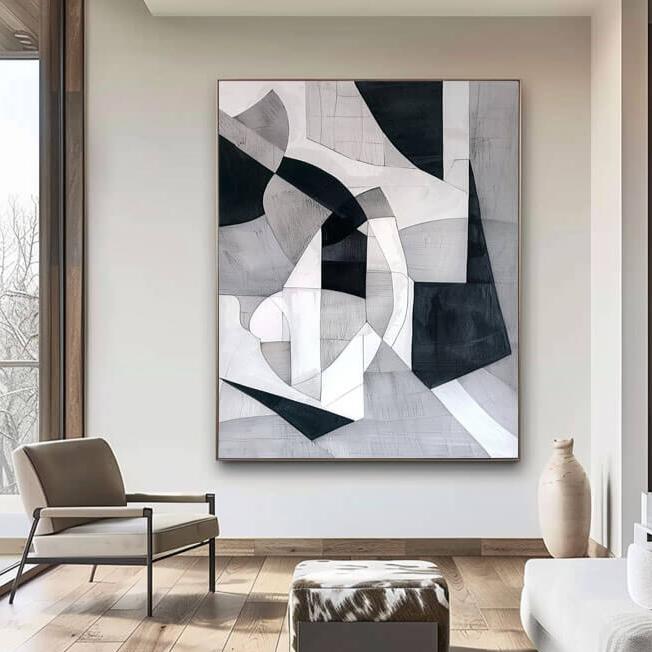 The Unfolding Maze - Wabi Sabi Abstract Art Painting